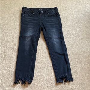 Black Distressed Kids Jeans
